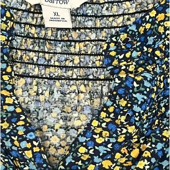 Croft and Barrow size XL floral pullover blouse EUC - Picture 9 of 10